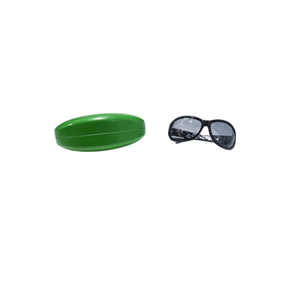 Kate Spade Kitt/S Sunglasses Black Purple Mosaic Oval Made in Italy with Case